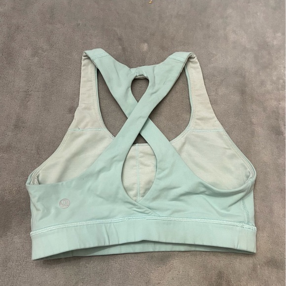 Lululemon Time To Sweat Sports Bra Aquamarine 3188 - Picture 6 of 9